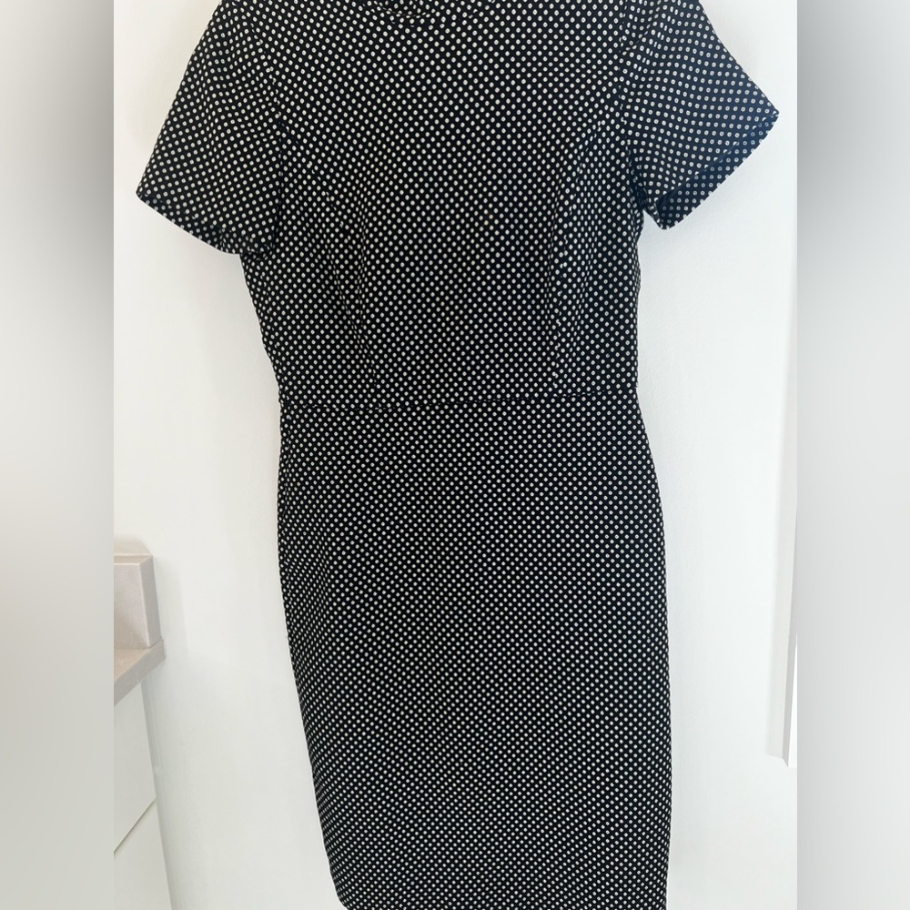 Mock neck metallic shift dress - J. Crew